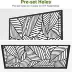 Casaphoria 72" H x 47" W Metal Outdoor Privacy Screen, Freestanding Decorative - Image 4
