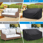 Heavy Duty Patio Sofa Cover Waterproof, Mrrihand 2-Seater Outdoor Sofa Loveseat - Image 5