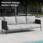 EAST OAK Life Chatter Outdoor Sofa, Outdoor Furniture 3 Seats - Image 5