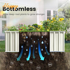 KING BIRD Raised Garden Bed 68" x 36" x 24" Heightened Galvanized Steel Metal - Image 7