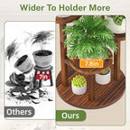 iDavosic.ly 5 Tier Plant Stand Indoor, Tiered Corner Wood Multiple Flower - Image 3