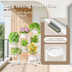 LASZOLA 7 Tiered Folding Tall Plant Stand Indoor - Image 4
