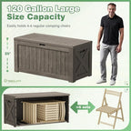Greesum Outdoor Storage Box 120 Gallon Storage Bin - Image 5