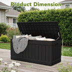 Devoko 78 Gallon Deck Box, Waterproof Resin Outdoor Storage Box - Image 7