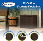 Suncast Small Outdoor Storage Box - Image 2
