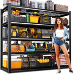 72" H Garage Shelving Heavy Duty Storage Shelves, Adjustable Metal Shelving Unit by Unknown