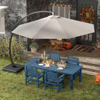 5-Piece Navy Blue Outdoor Dining Set by PatioKingdom