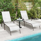 Giantex Set of 2 Patio Lounge Chair, Outdoor Chaise Lounge - Image 5