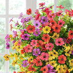 Artificial Flowers Faux Plants Outdoor Fake Flowers Spring Decor, 12 Bundles - Image 6