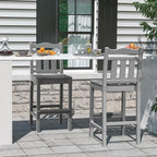 nalone Outdoor Bar Stools Set of 2, HDPE Tall Adirondack Chairs Bar Chairs - Image 6