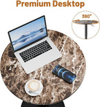 Flamaker Round Bistro Pub Table 23.6 Inch Height Adjustable 360° Swivel Bar - Image 6