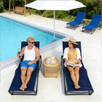 Kozyard Outdoor Chaise Lounge Chair, Full Aluminum Frame, Adjustable Reclining - Image 8
