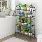SORCEDAS Plant Stand Indoor Outdoor Plant Shelf 4 Tier Metal Corner Flower - Image 3