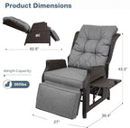 Outdoor Indoor Wicker Recliner - Image 2