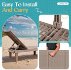 Greesum Outdoor Chaise Lounge Chairs Set of 2 - Image 5