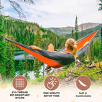 SZHLUX Camping Hammock Double & Single Portable Hammocks - Image 4