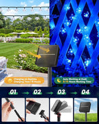 Brightown 60 LED Solar Flower String Lights - Image 5