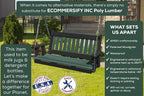 Mission Poly Lumber Wood 5FT Porch Swing Amish Craftsmandship Made in USA HDPE - Image 3
