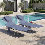 Outsunny Chaise Lounge Chair Outdoor Set of 2 - Image 8