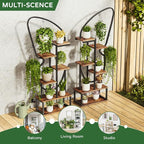 6 Tier Plant Stand Indoor Butterfly-Shaped, Tall Metal Plant Stand - Image 6