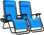 Best Choice Products Set of 2 Adjustable Steel Mesh Zero Gravity Lounge Chair by BestChoiceProducts
