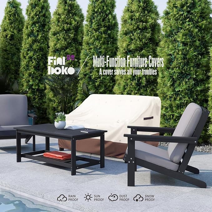 3-Seater Outdoor Couch Cover, 93Wx40Dx35H Inches Patio Furniture Covers - Image 8