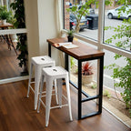 Furmax 30 Inch Metal Bar Stools Set of 4, Counter Height Backless Stools - Image 8