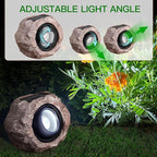 Timeflies Solar Rock Lights Outdoor, 2 Pack Super Bright Solar Spot Lights - Image 2