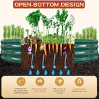 Durable Round Galvanized Steel Raised Garden Bed - Image 2