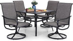 PHI VILLA 5 Piece Patio Dining Set Clearance by PHIVILLAThepioneerofcomfortablehouseholdsupplies