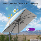 PURPLE LEAF 8 FT Outdoor Umbrella - Image 8