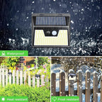 Peasur Solar Lights Outdoor Motion Sensor, 140 LED Solar Powered Fence Light - Image 4