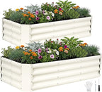 INNO STAGE 2Pcs Galvanized Raised Garden Bed Kit, Rust-Resistant & Easy Assembly by INNOSTAGE