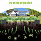 2PCS 8x2x1FT Galvanized Raised Garden Bed, Galvanized Planter Raised Garden - Image 2