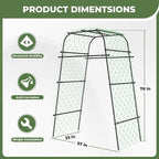 Garden Arch Plant Trellis for Climbing Plants Outdoor, Cucumber Trellis for - Image 5