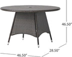 Christopher Knight Home Corsica PE Round KD Dining Table - Image 3