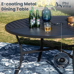 PHI VILLA 7 Piece Outdoor Patio Dining Set - Image 6