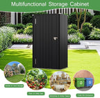 Devoko 22 Cuft Lockable Metal Storage Shed, Vertical Indoor Outdoor Tool Cabinet - Image 5