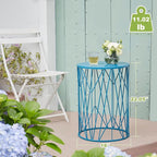 HFHOME Set of 3 Heavy-Duty Round End Table, Side Table, Coffee Table - Image 4