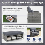 HAPPYGRILL Patio Rattan Wicker Daybed - Image 7