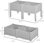Outsunny 4 Piece Raised Garden Bed - Image 7
