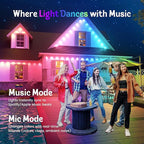 Fitop Permanent Outdoor Lights, 200FT RGB Smart LED Eaves Light, IP67 - Image 6