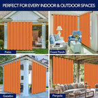 PureFit Outdoor Curtains for Patio Waterproof Weatherproof, UV Resistant - Image 5
