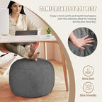 Round Stuffed Pouf Ottoman for Foot Rest, A Round Modern Foam Filled Poufs - Image 6