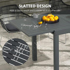 Outsunny Expandable Patio Dining Table - Image 6