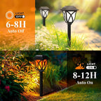 GIGALUMI Solar Lights Outdoor Waterproof, 8 Pack Flickering Flame LED Lights - Image 5