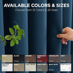 Joydeco Blackout Door Curtain for Doorway Privacy 80 Inches Long, Grommet - Image 7