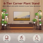 Corner Plant Stand with Grow Light - Image 2