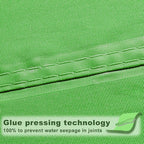 SUNNY GUARD Waterproof Sun Shade Sail 9' x 12' Lemon Green Rectangle UV Block - Image 3