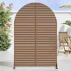 Casaphoria 72" H x 47" W Arched Metal Privacy Screen - Image 2